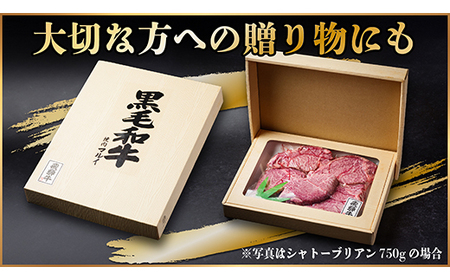 飛騨牛 シャトーブリアン 600g(150g×4枚)【冷蔵便】A4～A5等級 黒毛和牛 ステーキ牛肉_肉 ステーキ 牛肉 ビーフステーキ_【配送不可地域：離島】【1518227】