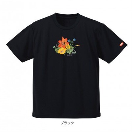 JTTA公認　卓球ユニフォーム【男女兼用(ドライ):Lサイズ】フラワー　ブラック_装飾品・工芸品  洋服 _【1518788】