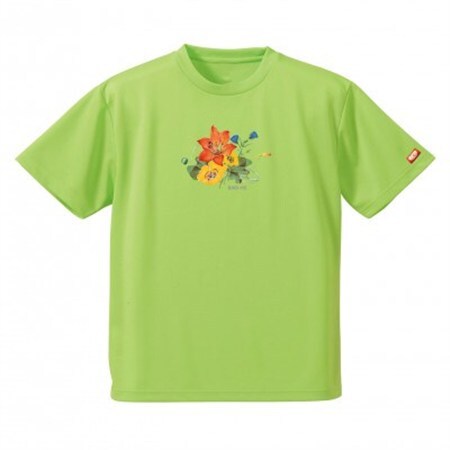 JTTA公認　卓球ユニフォーム【男女兼用(ドライ):Lサイズ】フラワー　ライム_装飾品・工芸品  洋服 _【1518834】 10,080円