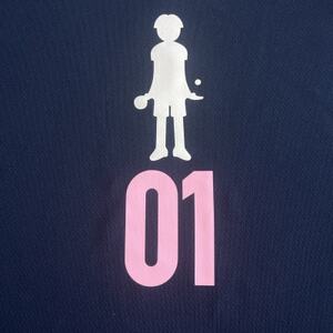 JTTA公認　卓球ユニフォーム【男女兼用(ドライ):Mサイズ】プレイヤー　01　ネイビー_装飾品・工芸品  洋服 _【1521263】