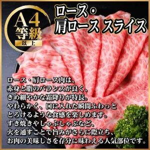 【12/20ご入金分まで年内発送】飛騨牛 厳選ロース・肩ローススライス 600g 黒毛和牛_肉 すき焼き 牛肉 すきやき スキヤキ 肉 しゃぶしゃぶ 牛肉 牛しゃぶ 肉 飛騨牛 牛肉 うし ビーフ_【配送不可地域:離島】【1543804】