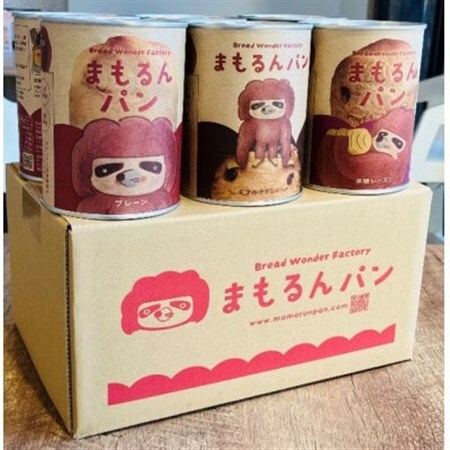 まもるんパン　6缶セット　1箱(ダブルチョコレート・黒糖レーズン　各3缶)_ パン  ぱん_【1557225】