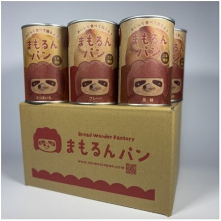 まもるんパン　2年保管6缶セット　1箱　(プレーン・さつまいも・黒糖)_ パン  ぱん_【1557235】