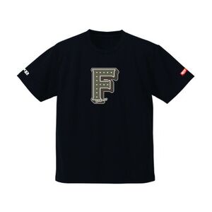 JTTA公認　卓球ユニフォーム【男女兼用(ドライ):Sサイズ】アルファベット　F　ブラック_装飾品・工芸品  洋服 _【1565665】