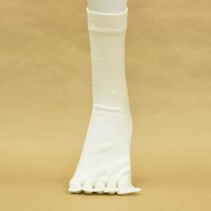 正活絹 冷えとり靴下 シルク5本指 4足セット(LLサイズ)_装飾品・工芸品 服飾小物 _【1584064】