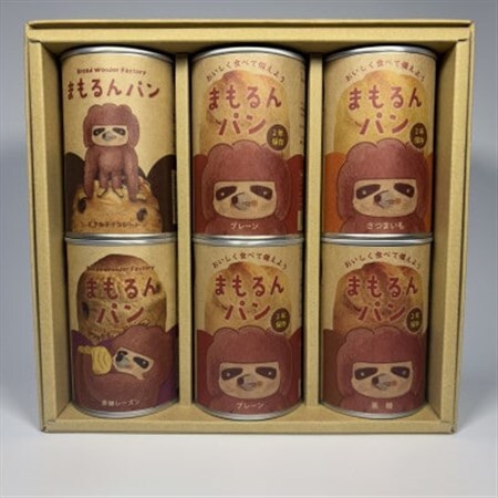 まもるんパン　バラエティギフト6缶セット　1箱　(5種類)_ パン  ぱん_【1602946】