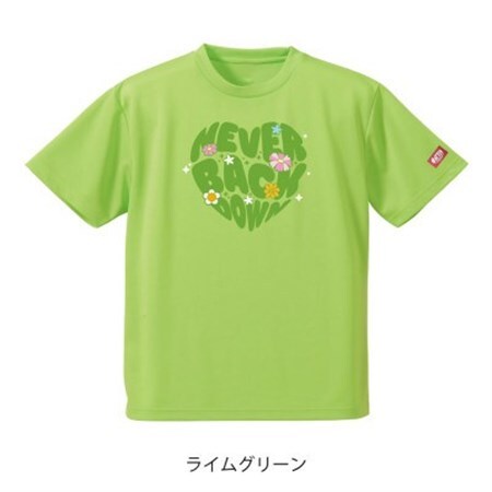 JTTA公認　卓球ユニフォーム【男女兼用(ドライ):160サイズ】ネバーバックダウンA　ライム【1658658】