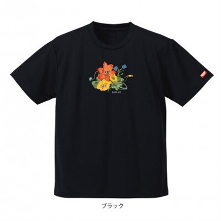 JTTA公認　卓球ユニフォーム【男女兼用(ドライ):XXLサイズ】フラワー　ブラック【1667459】