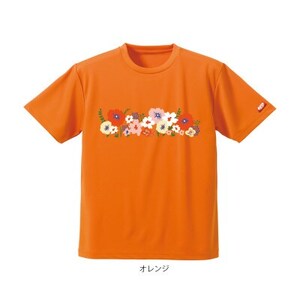 JTTA公認　卓球ユニフォーム【男女兼用(ドライ):140サイズ】フラワー2　オレンジ【1673910】 10,220円