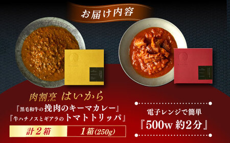 『黒毛和牛の挽肉のキーマカレー』『牛ハチノスとギアラのトマトトリッパ』 [AUFI015]キーマカレーキーマカレーキーマカレーキーマカレーキーマカレー