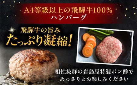 【3回定期便】ハンバーグ 飛騨牛100% 7個[AUAJ042]ハンバーグ 黒毛和牛 牛肉 国産 