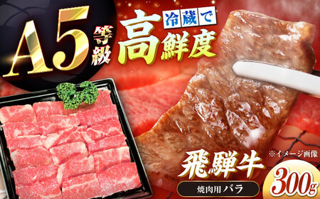 冷蔵だからうまい！飛騨牛 A5等級 バラ 焼肉用 300g[AUFX001]牛肉 黒毛和牛 国産 焼肉