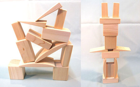 桧の積み木セット / 恵那市 / はせ工房 [AUCH009]