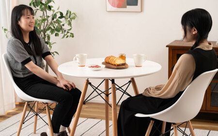 家具 椅子 デザインチェア ルイス ホワイト 1脚[AUAD048]ダイニングチェア