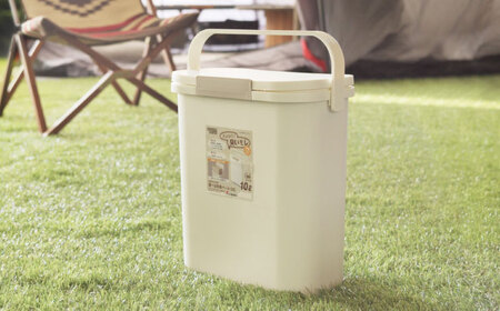 臭いが漏れないゴミ箱 10リットル 2個組 コンパクト[AUAD082]