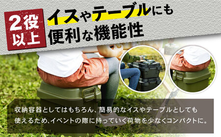 トランクカーゴ グレー Sサイズ 2個組[AUAD029]スタックボックス 収納 ボックス コンテナ