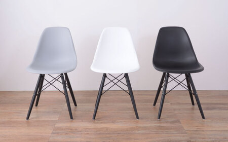 椅子 デザインチェア モノトーン ホワイト 1脚[AUAD055]家具 椅子