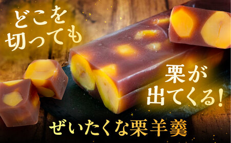 栗ようかん1本 / 羊羹 羊羹 羊羹 羊羹 羊羹 羊羹 羊羹 栗羊羹 栗ようかん  / 恵那市 / 良平堂 [AUDB005]