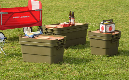 DIY風テーブルトップセット グレー Sサイズ 2個[AUAD097]キャンプキャンプキャンプキャンプキャンプ