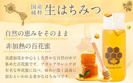 MINOKAMO HONEY はちみつ （ 200g ）| 藤井養蜂 蜂蜜 非加熱 百花蜜 国産 たれにくい M05S26