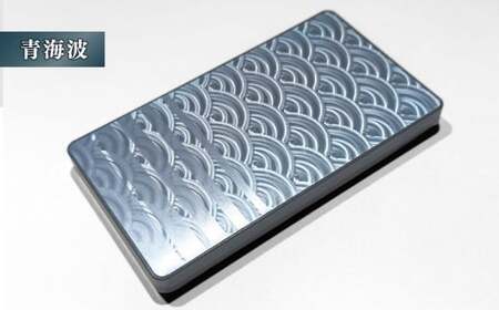 ジュラルミン 名刺入れ （青海波） カードケース アルミニウム メンズ レディース ビジネス シンプル スリム おしゃれ コンパクト 薄型 軽量 化粧箱入 高級感 ギフト プレゼント 就職 昇進 入学 お祝い