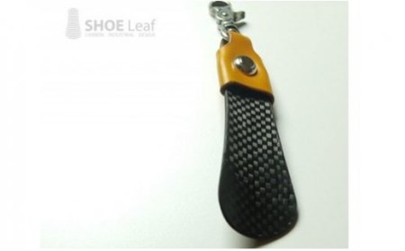 携帯 用 靴べら （ カーボン 製）SHOE leaf ENZYU イエロー |ヒロセ金型 M52S04