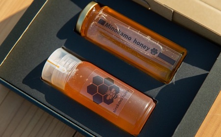 MINOKAMO HONEY はちみつギフトBOX（2本入）| 藤井養蜂 蜂蜜 非加熱 百花蜜 国産 たれにくい M13S45