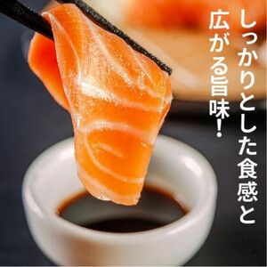《先行予約》北海道大雪サーモン刺身用900g(約150g×6個程度)| サーモン