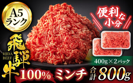 ＜A5ランク＞飛騨牛100％ミンチ800g（400g×2）【有限会社マルゴー】土岐市 岐阜産 肉 お肉 牛肉 国産 和牛 A5等級 霜降り ハンバーグ ロールキャベツ ミートボール 冷凍 保存 小分け 高級 贅沢 贈り物 プレゼント 送料無料 [MBE054]