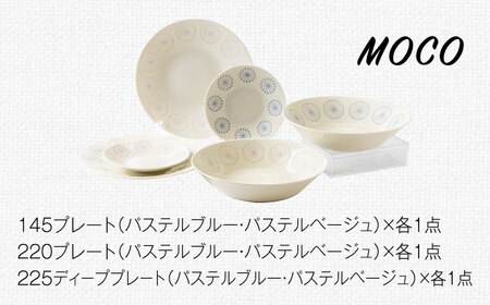 【美濃焼】moco(モコ) プレート 6組セット (3形状×2色) 【みのる陶器】食器 食器セット お皿 皿 ランチ プレート 美濃焼 セット ケーキ ソーサー 中皿 さら おしゃれ キッチン用品 洋食器 [MBF064]