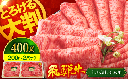 【12/16決済分まで年内発送】飛騨牛 しゃぶしゃぶ用 400g（200g×2）【マルゴー】牛肉 和牛 高級 [MBE065]