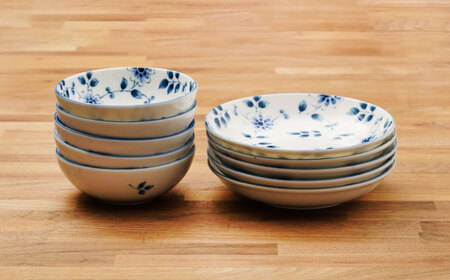 【美濃焼】花が彩る食卓、小さな幸せ。花がこい 2点10個セット（取り皿・小鉢）【うつわやさん−カネ忠】[MBO053]