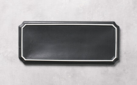 【美濃焼】ハチドリ 28cm細長皿・丸千代口×2 4点ｾｯﾄ（ﾈﾛ）【Felice-フェリーチェ-藤田陶器】[MBX093]