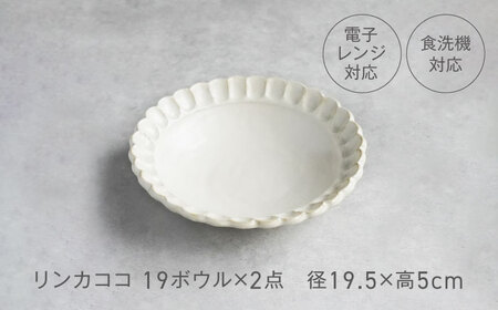 【美濃焼】リンカココ 19ボウル 2点セット　【カネコ小兵製陶所】ボウル 2点セット 鉢[MBD211]