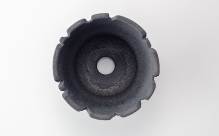 【美濃焼】匠の亀裂 プランター 5号サイズ エンボスブラック【角山製陶所】観葉植物 鉢植え プランター 多肉植物 雑貨 インテリア ガーデニング 陶器 窯変 黒 ブラック マット シック 大人 送料無料 [MCS024]