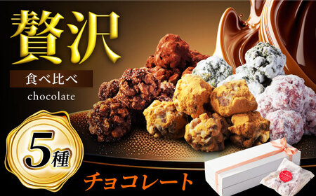 5つの味わい、ひと箱で贅沢食べ比べ！ チョコレート 5種セット 【菓子工房オアシス】 チョコ ギフト アーモンド[MGF006]