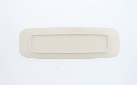 【美濃焼】雫 しずく 彫十草 長皿 2枚セット【カネ定製陶】[MEI105]