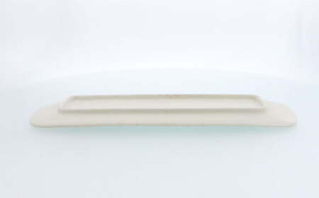 【美濃焼】雫 しずく 彫十草 長皿 2枚セット【カネ定製陶】[MEI105]