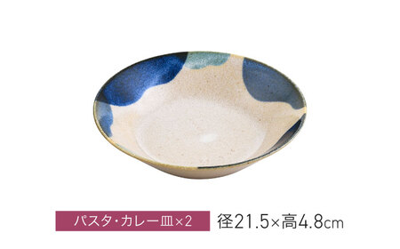 【美濃焼】miBRAND BITE 食器５点セット（ブルー）【見谷陶器】取皿 大皿　深皿 カレー皿 パスタ皿[MCG053]