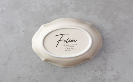 【美濃焼】fiorire-フィオリーレ-オーバルプレート×オーバルボウル4点セット（ivory×ivory）【Felice-フェリーチェ-藤田陶器】 皿 楕円皿 食器 [MBX116]