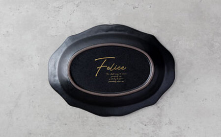 【美濃焼】fiorire-フィオリーレ-オーバルベーカーSサイズ3枚セット（black）【Felice-フェリーチェ-藤田陶器】 皿 楕円皿 食器 [MBX122]