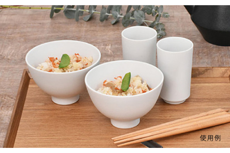 【美濃焼】MU釉 碗・湯呑セット グレー【金正陶器】【TOKI MINOYAKI返礼品】食器 茶碗 ご飯茶碗 湯呑み 湯飲み 小鉢 取り鉢 サラダボウル ペアセット カフェ風 シンプル かっこいい おしゃれ レンジ対応 食洗機対応 [MAK002]