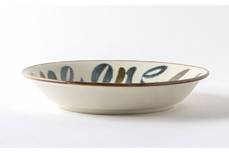 【美濃焼】ラグビー物語 ワンフォーオール カレー皿5枚セット【陶土う庵】（3262-0101）食器 深皿 プレート パスタ皿 カレー皿 メインディッシュ ランチ ディナー レンジ対応 食洗機対応 送料無料 [MBY012]