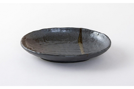 【美濃焼】便利だね！！すぐ使える男のおひとり様セット 南蛮【陶土う庵】（4312-0101）（レンジ対応/食洗器対応/3点セット）大皿 小鉢 シンプル かっこいい 新生活 一人暮らし 食器 器 うつわ 黒 ブラック 送料無料[MBY076]