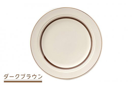 【美濃焼】カントリーサイド 25.5cmプレート 4色セット（光洋陶器）【cierto】 食器 プレート 皿 洋食器 大皿 パスタ皿 メインディッシュ ブラウン グリーン ブルー オレンジ 茶 緑 青 ホワイト 白 25cm 食器セット セット 送料無料 [MCD082]