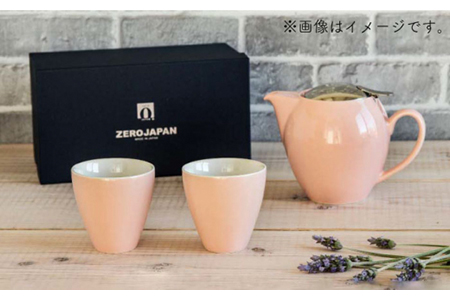 【美濃焼】ティーギフトセットB ピンク【ZERO JAPAN】【TOKI MINOYAKI返礼品】 食器 うつわ 茶器 ティーポット 湯呑み シンプル かわいい おしゃれ 贈り物  紅茶ポット 緑茶 ハーブティー おうちカフェ ナチュラル 送料無料   [MBR029]