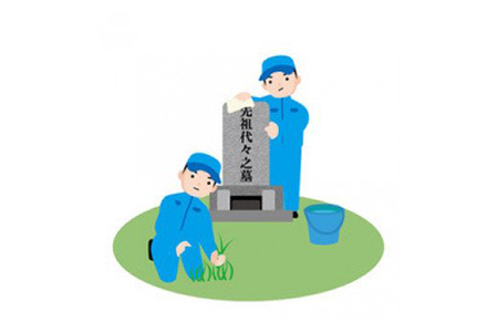 お墓掃除サービスAプラン（年3回） [MBT003]