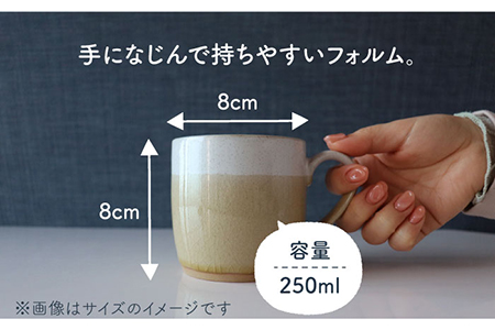 美濃焼】bi-colorマグカップ 2色セット (月白・淡萌黄)【山二製陶所 