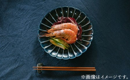 【美濃焼】ぎやまん陶 7寸皿 茄子紺ブルー【カネコ小兵製陶所】【TOKI MINOYAKI返礼品】 食器 皿 大皿 プレート 取皿 取り皿 パスタ皿 メインディッシュ 送料無料  [MBD098]