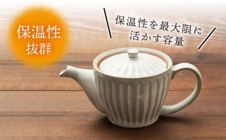 美濃焼】ポット 茶器 5点セット（ティーポット1個＋湯呑み4個 